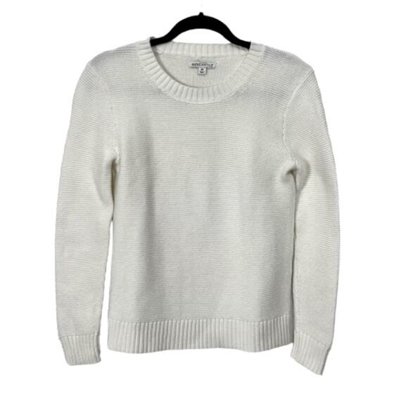 J. Crew Mercantile White Long Sleeve Crewneck Sweater, Women’s XS - Picture 1 of 5